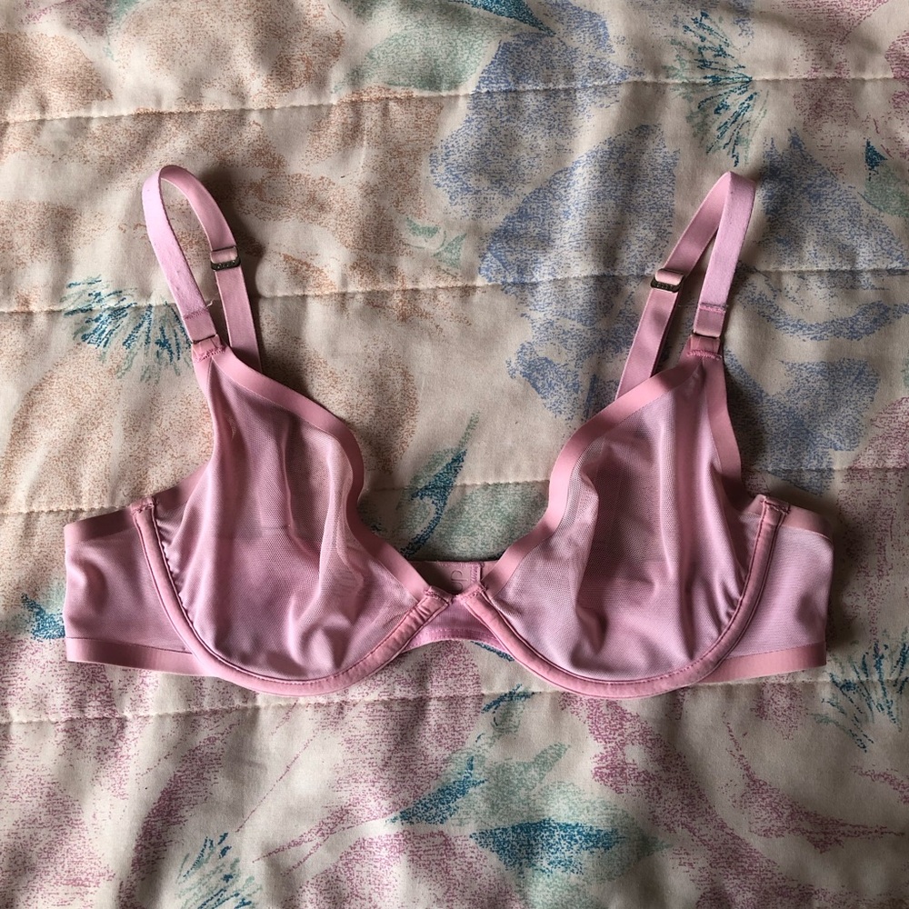 Cuup Bra in Pink Mesh 34C